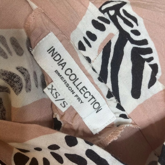 Emerson Fry Women’s Fete Kimono Zebra Print in Muted Clay Pink- Coverup - Picture 5 of 6